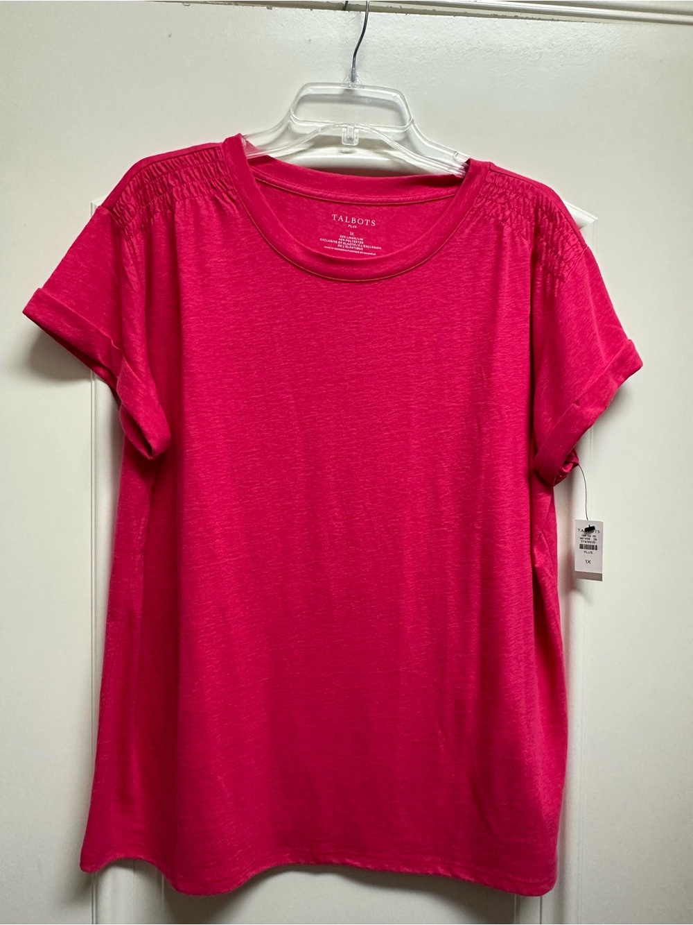 Talbots Bright Pink Short Sleeve Tee